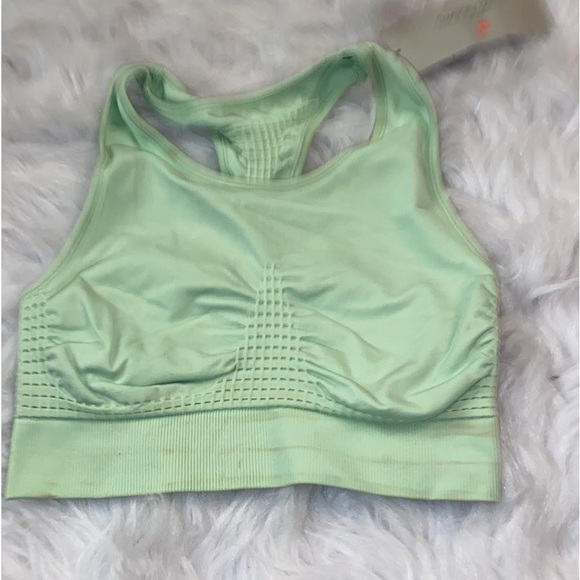 Sweaty Betty Pomelo Green Stamina Longline Workout Bra - Picture 9 of 11